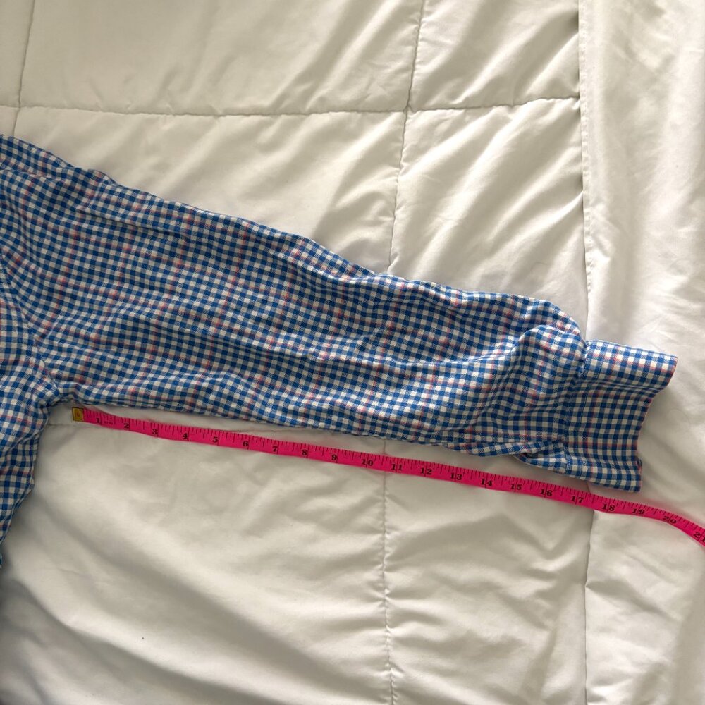 Vineyard Vines 2 Men's Slim Fit Whale/Crosby Blue Checkered Long Sleeve Shirt M - Picture 8 of 9